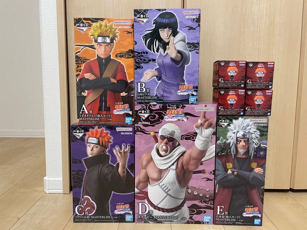 【匿名配送】NARUTOナルト 一番くじ フィギュアセット 一番くじ NARUTO-ナルト- 疾風伝 輪廻の嘆きと平和の懸け橋｜一番くじ