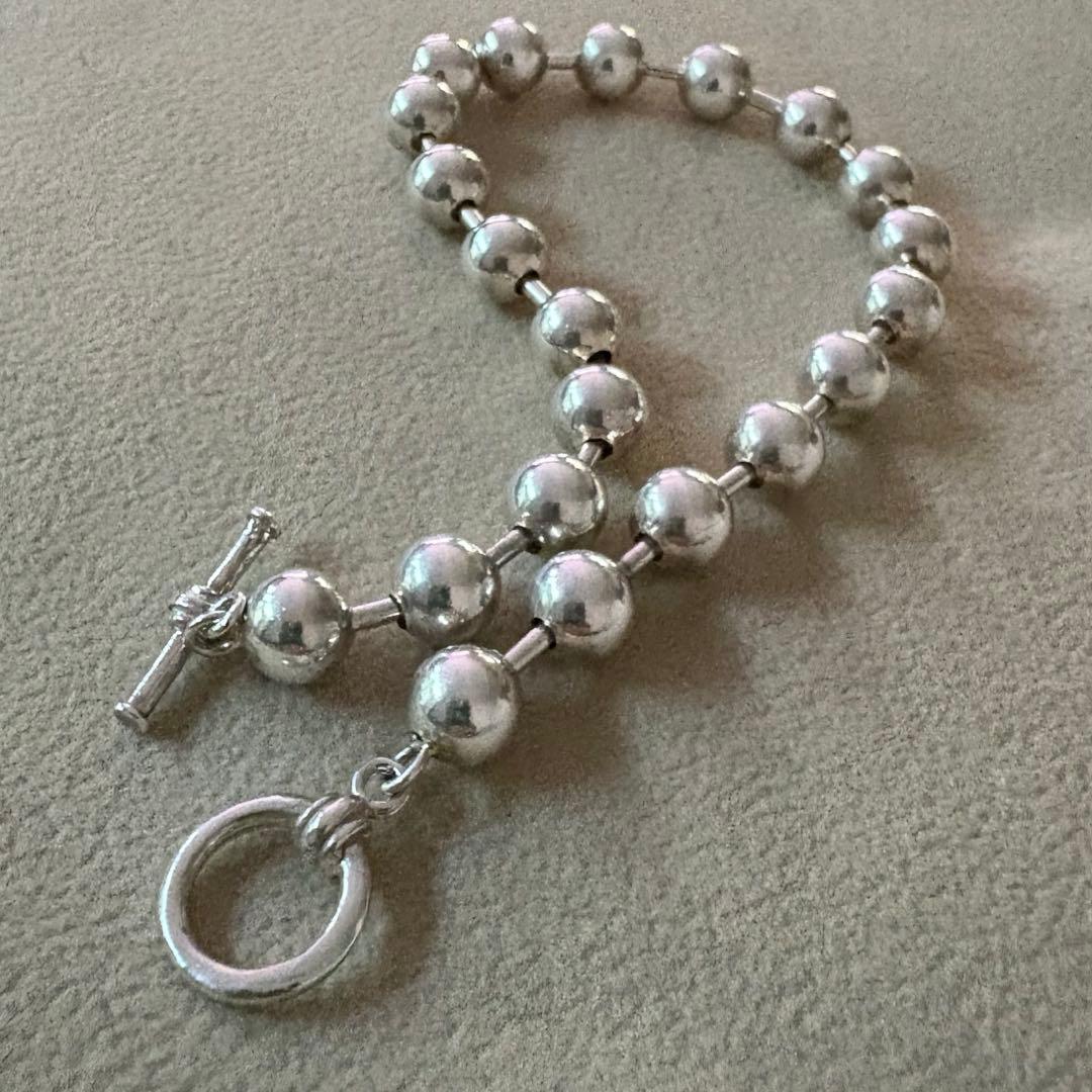 SV925 ボールブレスレット 楽天市場】ボールチェーン ブレスレット sv925の通販