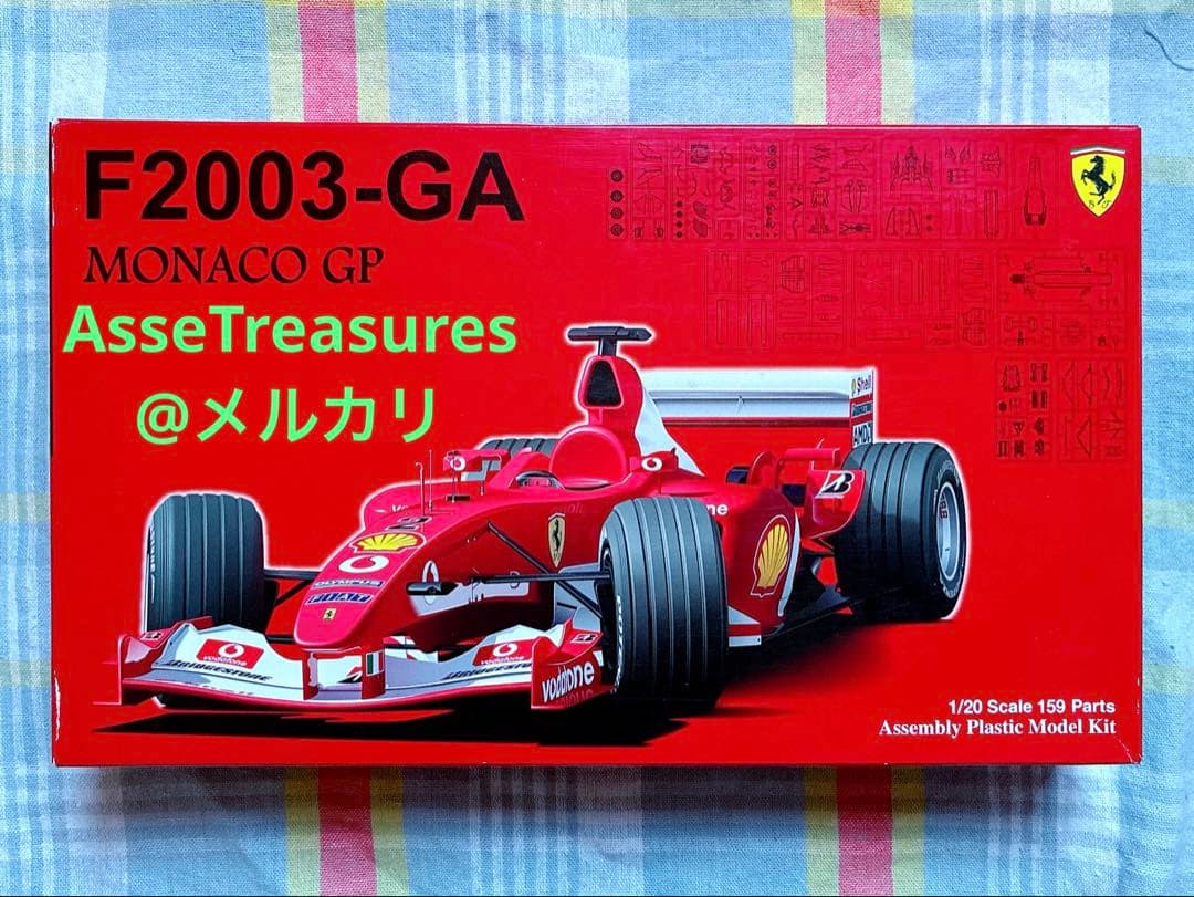 フジミ 1/20 フェラーリF2003GA モナコGP仕様 シューマッハ フジミ 1/20 ﾌｪﾗｰﾘ F2003GA 完成 | ﾌﾟﾗｽﾁｯﾌﾟ島