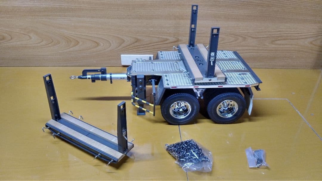 1/14タミヤトレーラートラック用ポールトレーラー(中古品) タミヤ 1/14 電動RCビッグトラックシリーズ トレーラートラック用