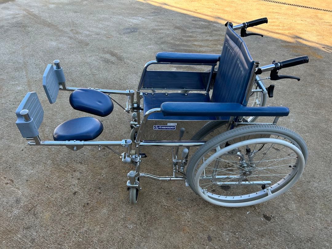 折りたたみ式 自走式カワムラ リクライニング 介助用 車椅子 車いす カワムラサイクル 車椅子 介助式 RR53-NB リクライニング 介護用品
