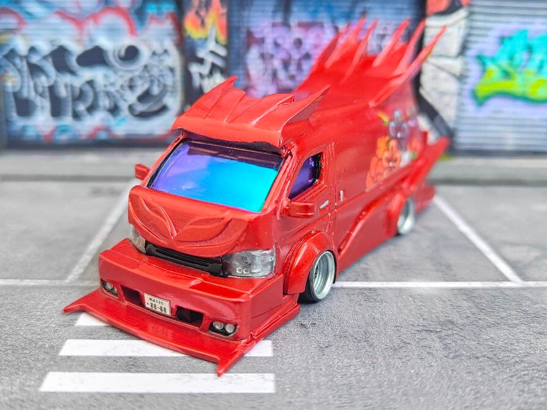 トミカ改造 ハイエース バニング フルエアロ深リム購入者以外いいね❌ Amazon.co.jp: トミカno.113ハイエース バニング化キットセット : おもちゃ