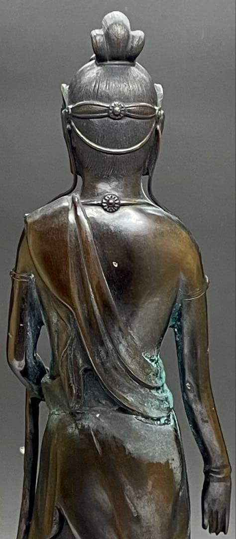 高村光雲 原型 聖観音像 立像 銅製 38cm 3.2kg 仏像 共箱 n9 - メルカリ