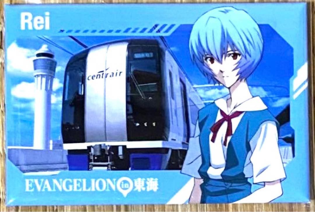 エヴァンゲリオン　綾波レイ　東海　スクエア缶バッジ エヴァンゲリオンあそーと05 綾波レイ 缶バッジ - メルカリ