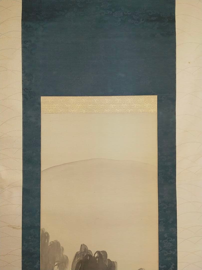 ♥掛軸　加藤清児　山水図　共箱付き　掛け軸　骨董品