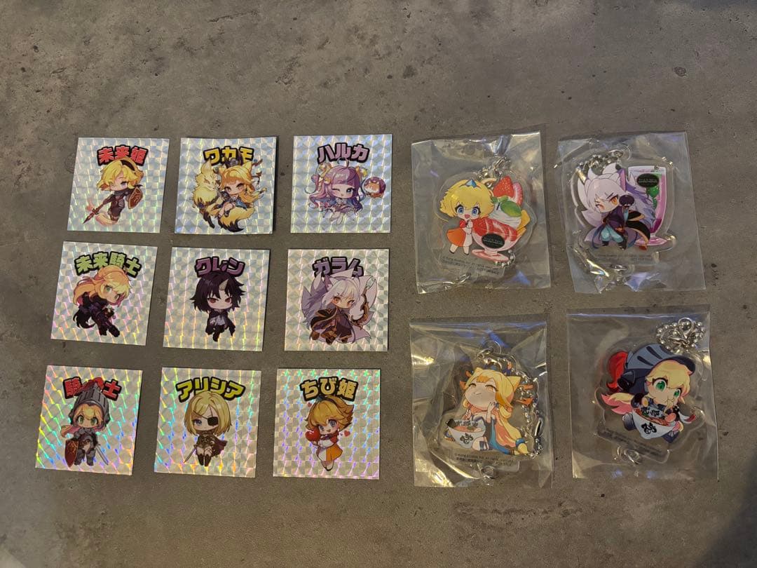 ガーディアンテイルズ　アクリルキーホルダー　シールセット テイルズチャンネル+