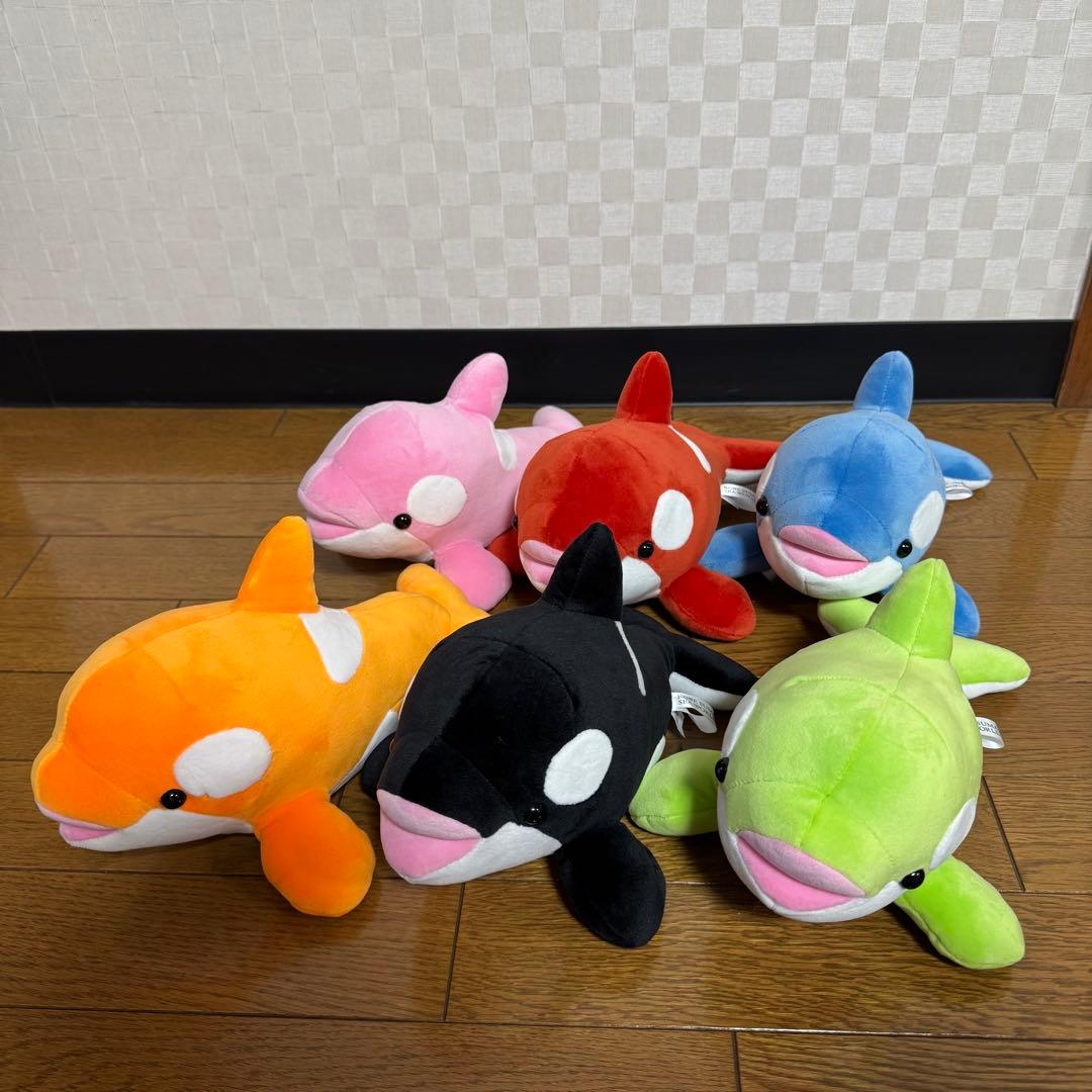 須磨シーワールド オルカくじ シャチぬいぐるみ 全種類セット 4等【袋