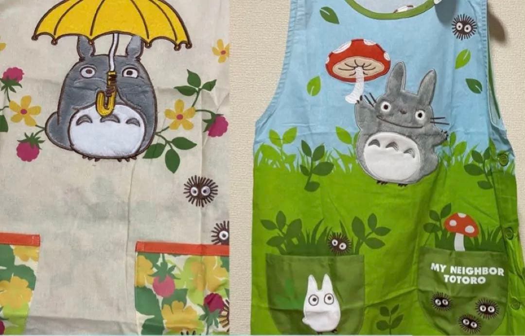 となりのトトロ　エプロン　新品未使用タグ付き　保育士　介護士　キャラクター　大人 楽天市場】エプロン ジブリ 保育士 キャラクター 保育士エプロン