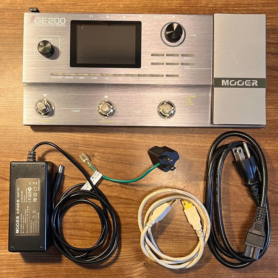 【送料無料・匿名配送】ギターエフェクタ　MOOER GE200 【中古】 Amazon | MOOER Mooer GE200 マルチエフェクター グレー, | マルチ
