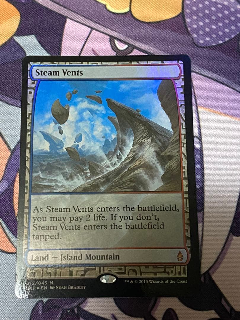MTG 蒸気孔　foil マスターピース　expedition EX+](FOIL)(旧枠仕様)蒸気孔/Steam Vents《日本語》【RVR】