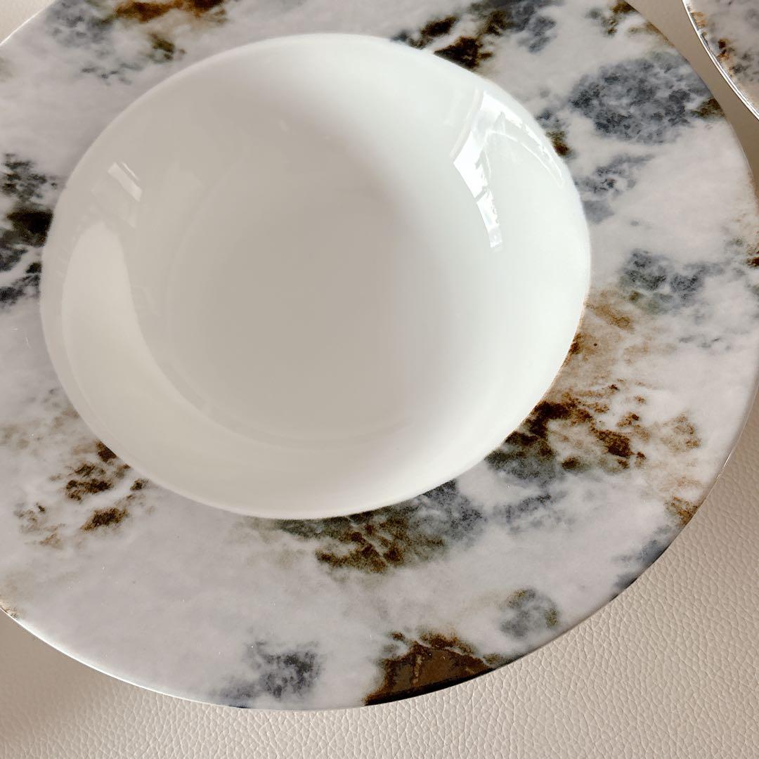 ほぼ未使用 光洋陶器 koyo リム皿 プレート ディープ皿 4枚×2種8枚