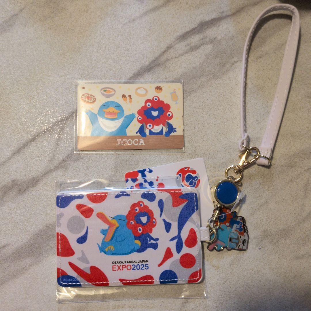 万博限定　 ICOCA　合皮パスケース イコちゃん　ミャクミャク　EXPO 会場限定品】万博記念 オリジナル合皮パスケース ミャクミャク イコ