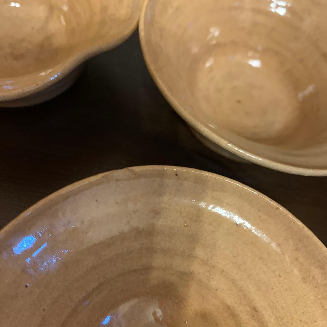 骨董品 萩焼煎茶茶碗 5個組-販売オーダー