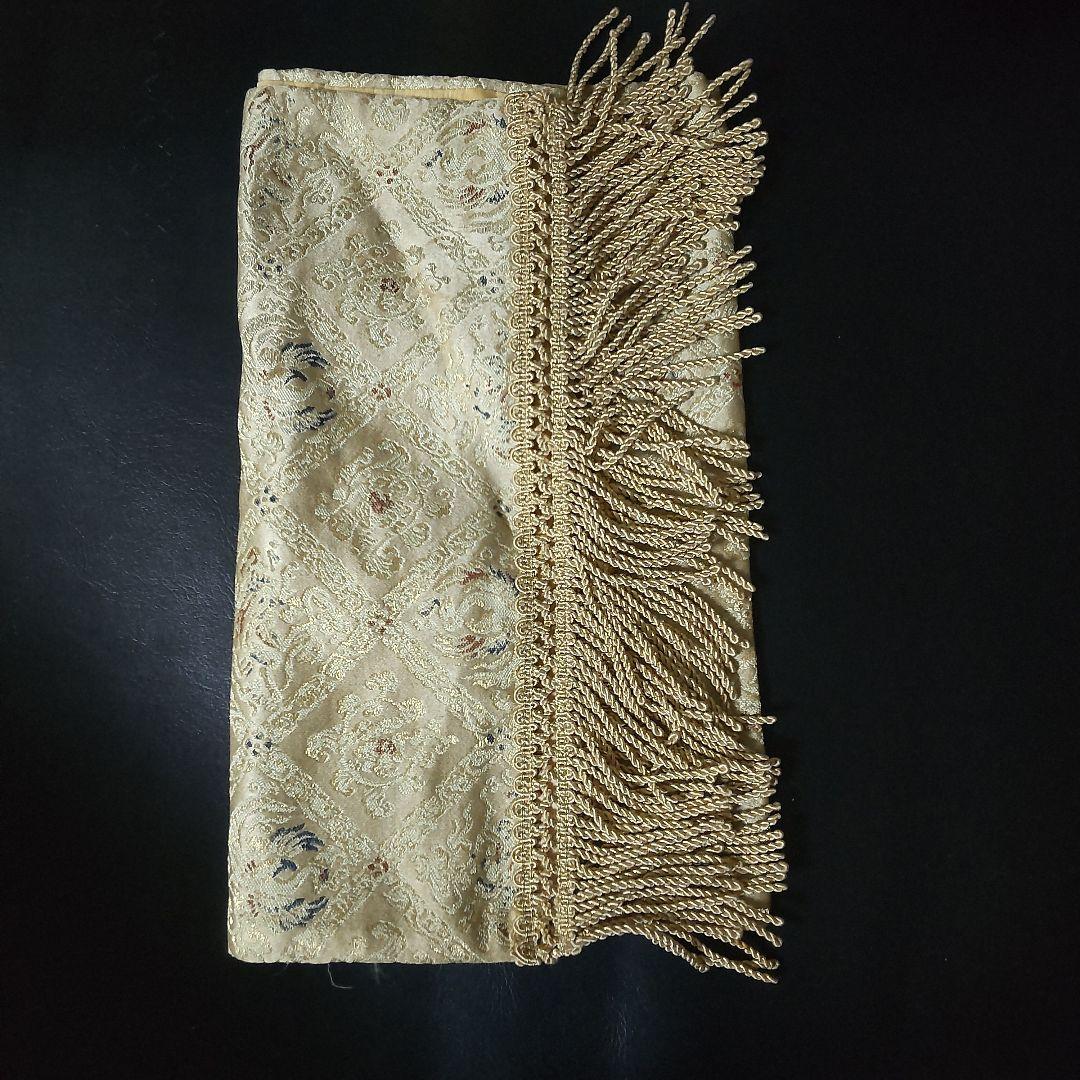 川島織物 麟鳳襷紋 織りセンター【ヴィンテージ】中古品 絹100% 川島織物セルコン 箱入り織りセンター テーブルセンター 麟鳳襷紋 りん