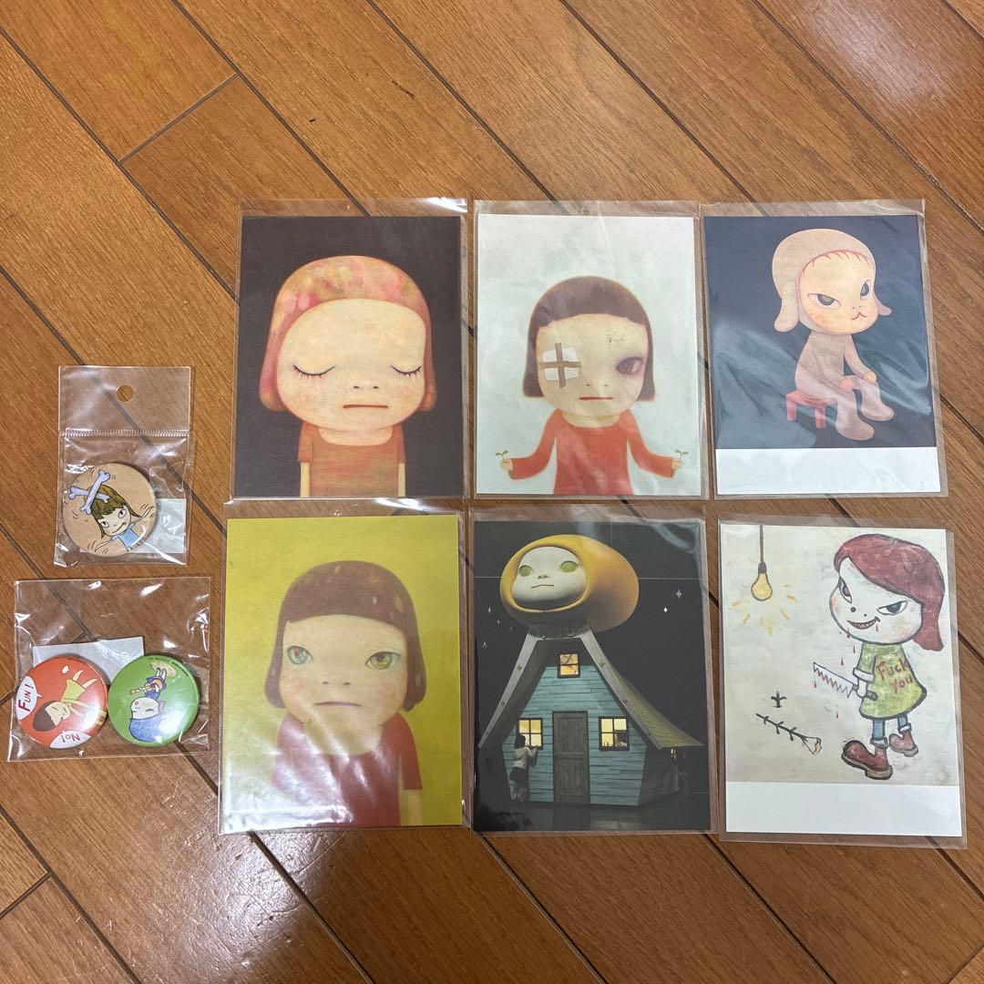 奈良美智　アートポストカードと缶バッジセット 奈良美智 缶バッジ 9個セット(オンラインストア限定)｜ラムフロム