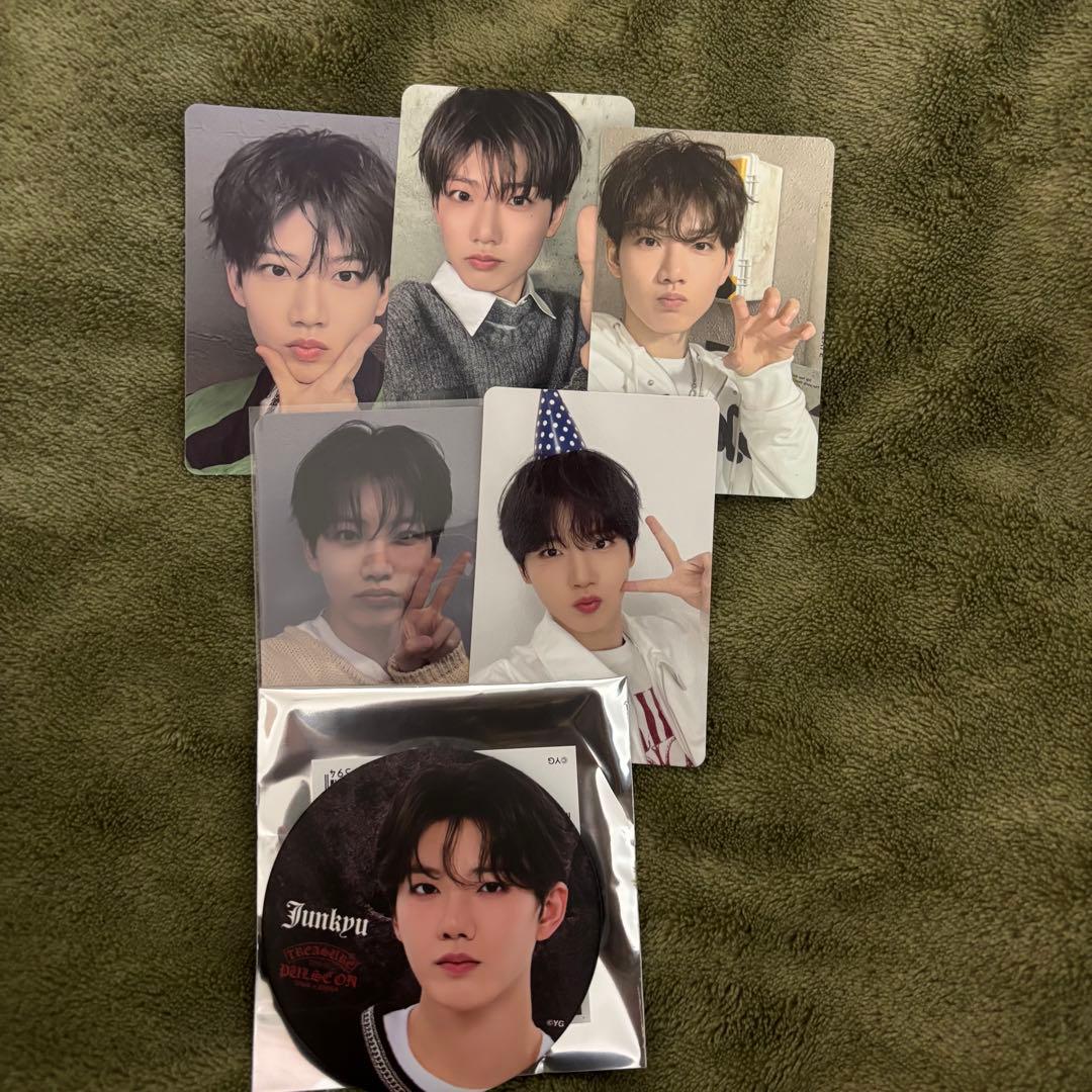 TREASURE ジュンギュ トレカ 缶バッジ ラキドロ - メルカリ