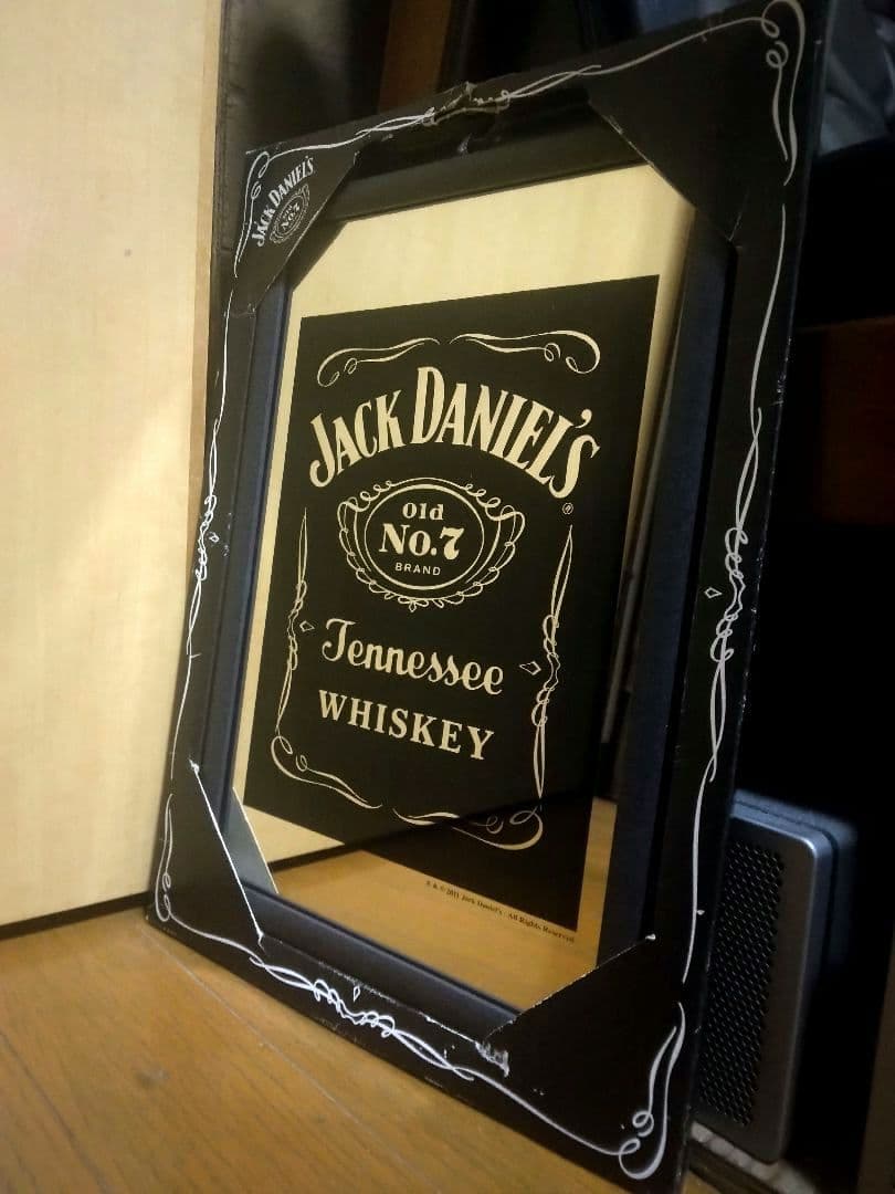 非売品　ジャックダニエル パブミラー ウイスキー　ウォールミラー 鏡 JACK DANIEL'S パブミラー ジャックダニエル スピーゲルミラー ロック