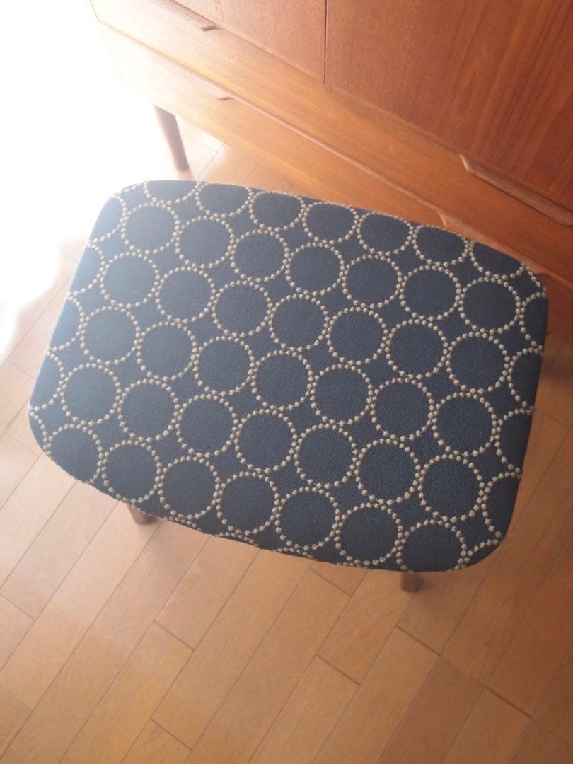 ミナペルホネン 秋田木工 剣持スツールC ハンドメイド タンバリン 生地