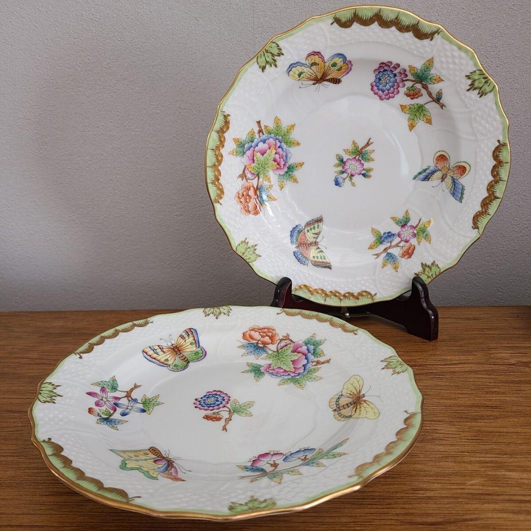 HEREND（ヘレンド） ヴィクトリアブーケ デザートプレート 2点セット 楽天市場】ヘレンド (HEREND) ヴィクトリア・ブーケ 2人用 5点セット