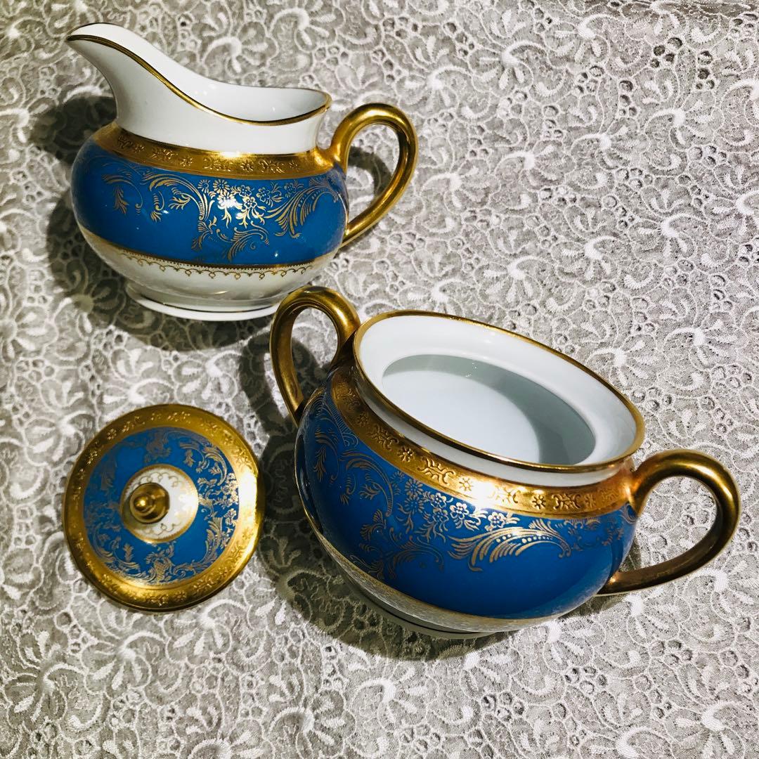 アビランド ポンパドール ボーリュー ターコイズ リモージュ ティー