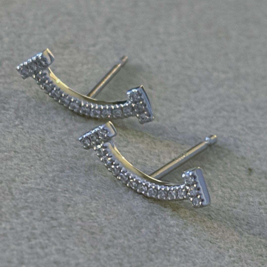 pt900 ダイヤモンドスマイルピアス Classic CHESS（クラシックチェス） Pt900 K18YG 0.20ct 星