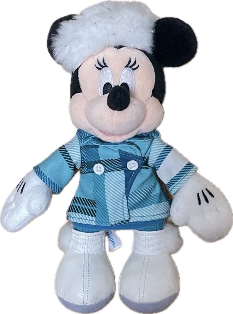 最終値下げ ミニーのスタイルスタジオ 冬 ぬいぐるみバッジ ミニーちゃん ディズニー ミニー スタイルスタジオ 冬コスチューム ぬいぐるみバッジ