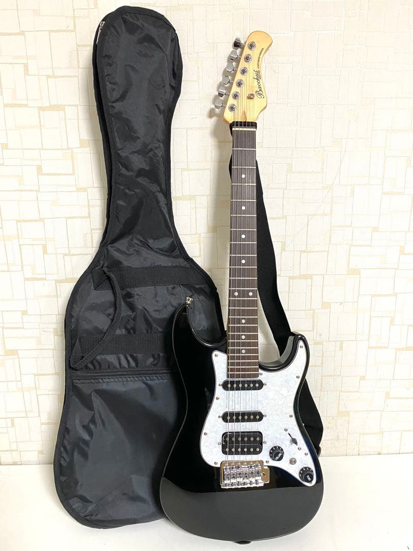 Bacchus Universe Series エレキギター ブラック キッズ用 Bacchus GS-Mini BLK エレキギター初心者14点セット 【Bluetooth搭載