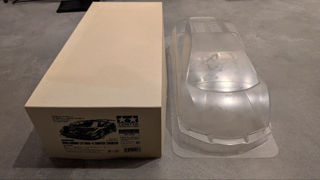 TAMIYA ランボルギーニ ガヤルド LP 560-4 スペアボディ タミヤ ランボルギーニ ガヤルド LP560-4 スーパー トロフェオ 白