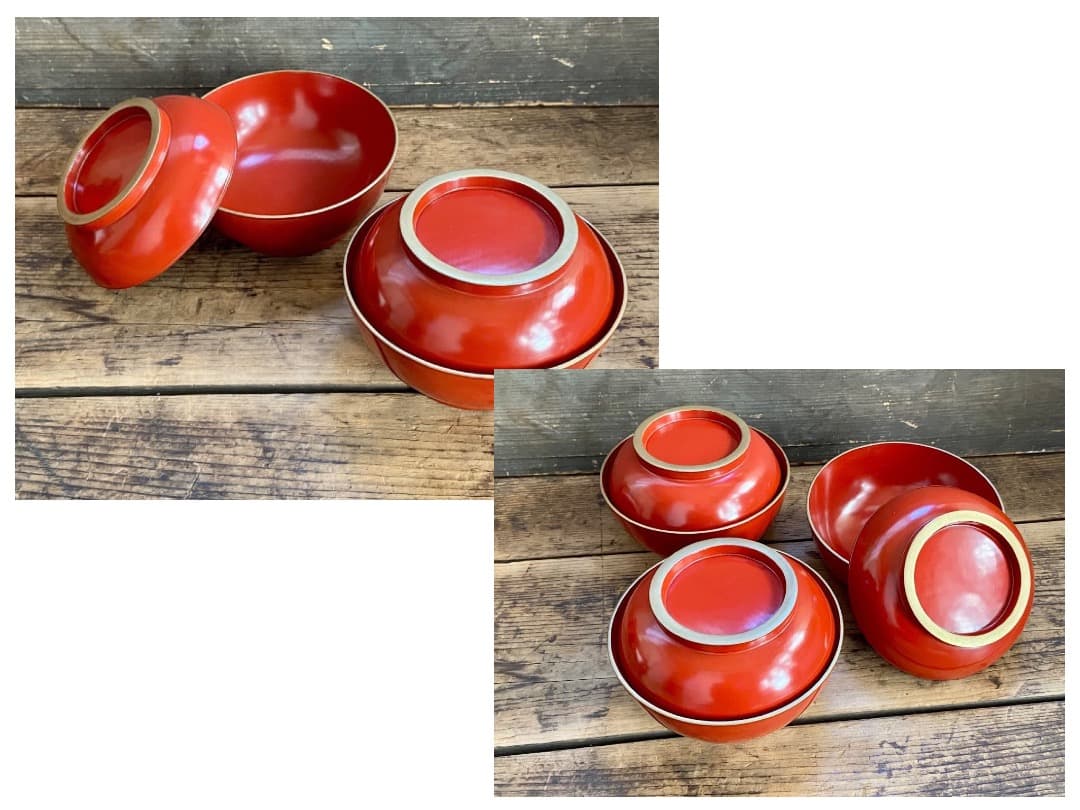 いろはにほへと 輪島塗 金縁 煮物椀 5客 / 朱漆 漆器椀 懐石椀 Amazon.co.jp: 輪島塗 五島屋謹製美術漆芸苑 椀 見事な 煮物椀 塗師