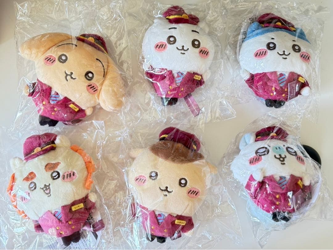 ちいかわ　阪急電車なほわほわぬいぐるみS 6点コンプリートセット ちいかわ 阪急電車なほわほわぬいぐるみS（ちいかわ） | ちいかわ