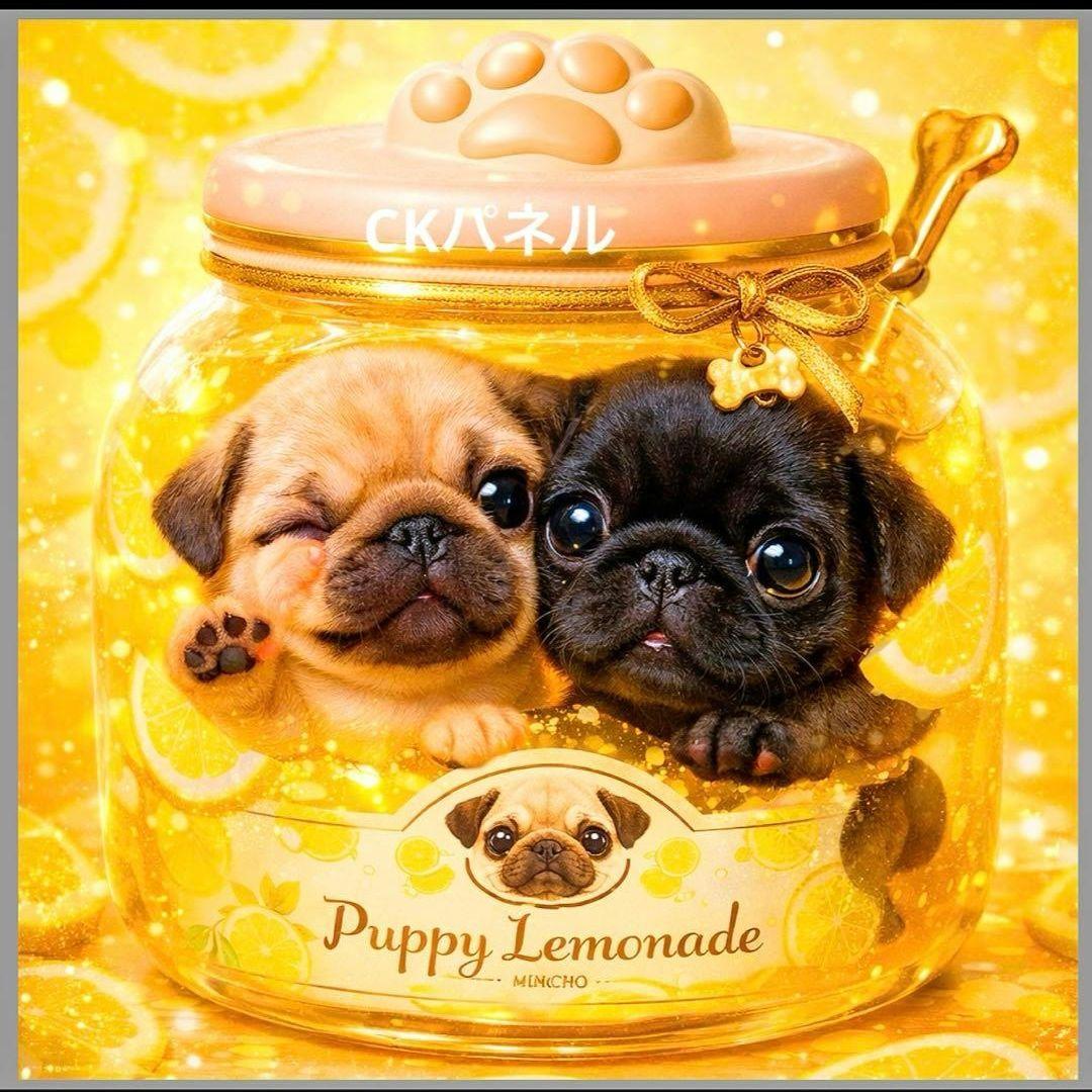 激レアわんこジャムパネル生地 トイプー、チワワ、パグ、ポメラニアン