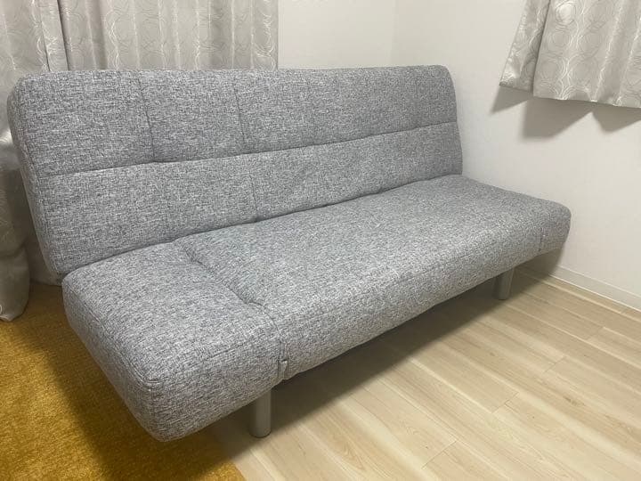 ニトリ】ソファベッド マークスAM GY グレー - メルカリ