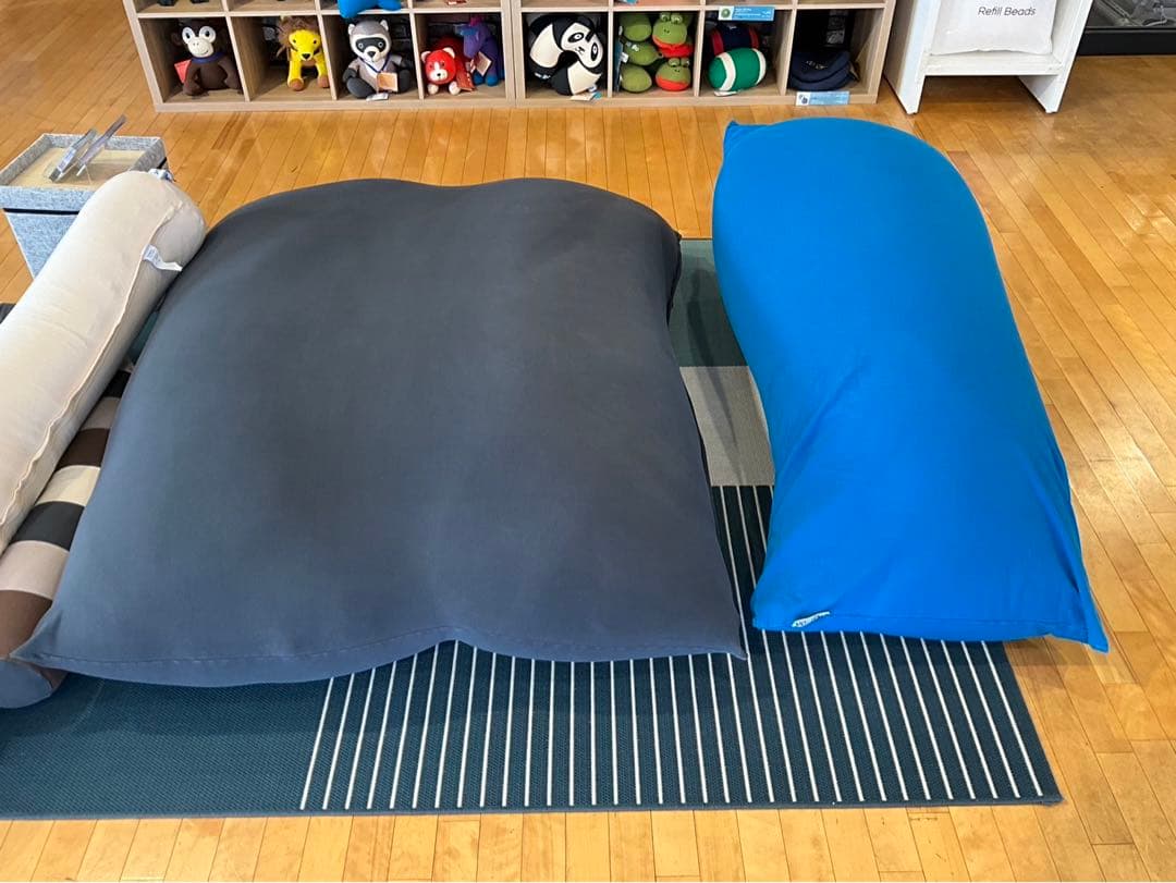 ビーズクッション グレー 青 大きめ 楽天市場】☆500円クーポン有☆ '大型 ビーズ クッション ソファ