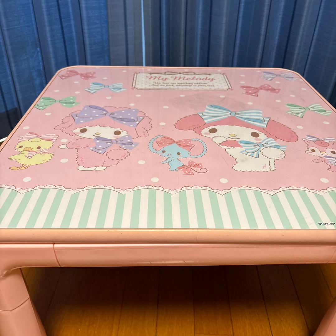 サンリオマイメロコタツテーブル サンリオ - サンリオ マイメロディ 折りたたみ テーブル【値下げ中月末