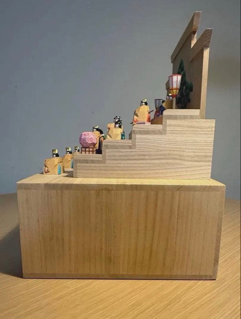 展示品 奈良人形師 東田天光 雛 人形 一刀彫NARADOLLHIGASHIDA