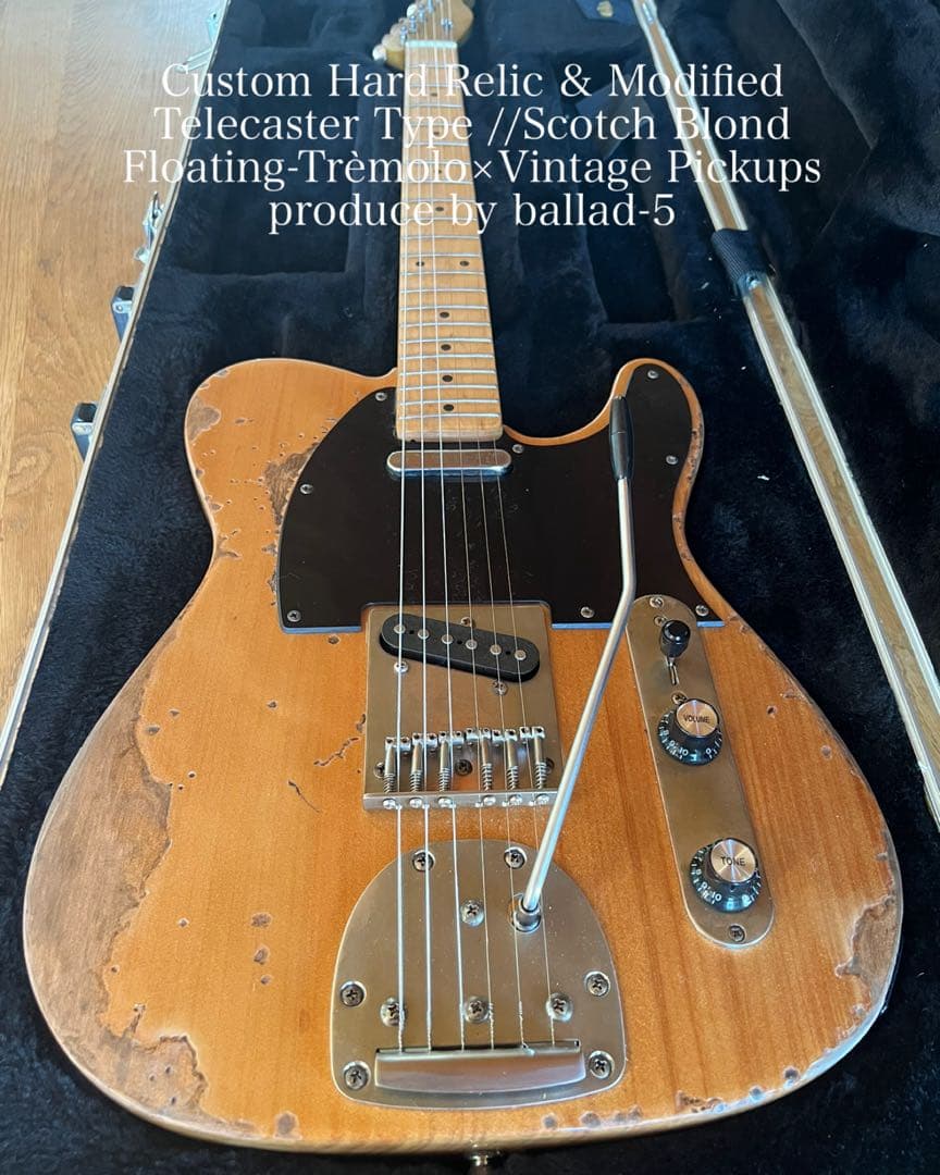 ハードレリックテレキャスタータイプ/フローティングトレモロ×アルニコピックアップ ハードレリックテレキャスタータイプ/フローティングトレモロ×アルニコ