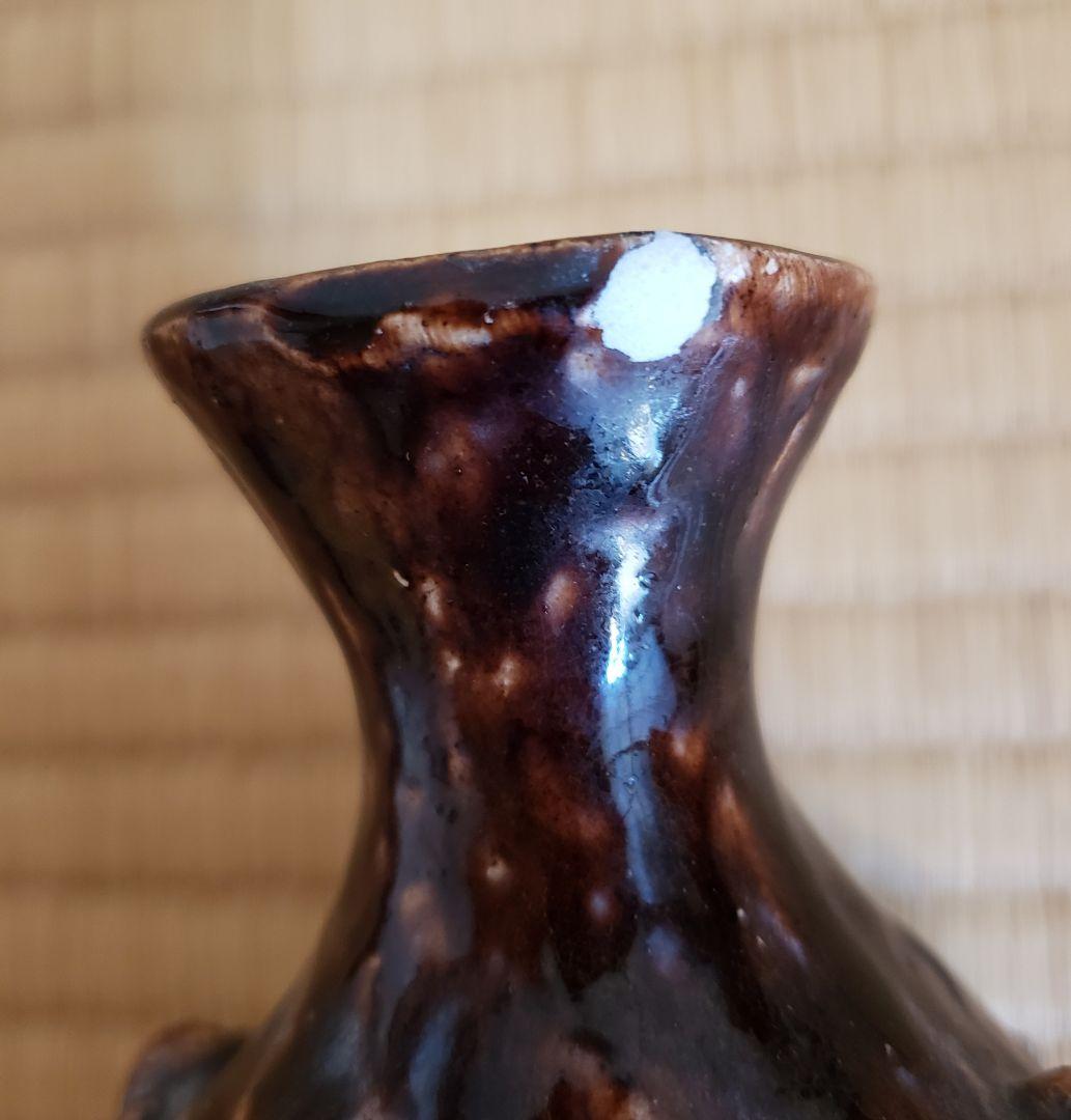 no199 厳島神社 宮島焼の 山居囲碁超細密彫刻 徳利 - メルカリ