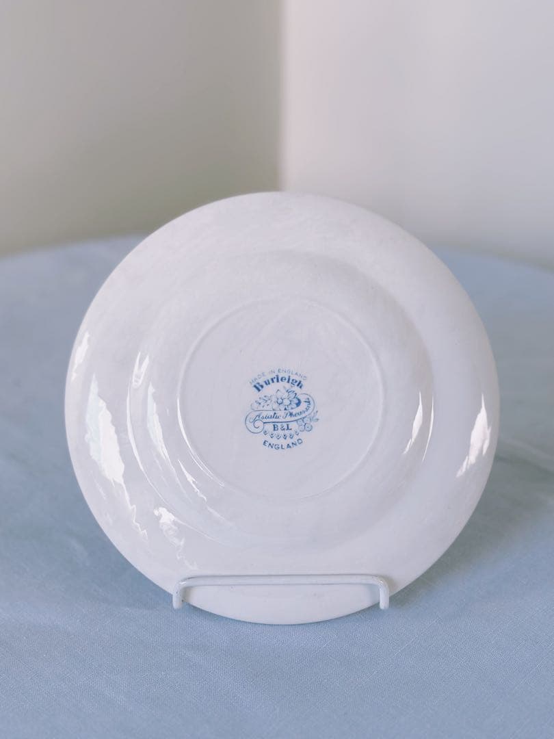 【バーレイ】ブルーアジアティックフェザンツ プレート 17.5cm 4枚セット