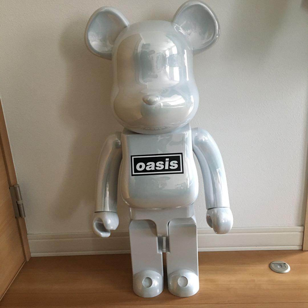 ベアブリック 1000% oasis ホワイトバージョン 美品 - メルカリ