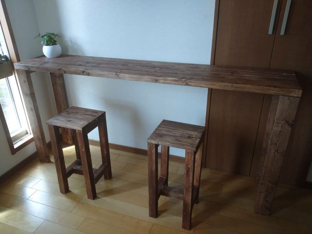 【家財便送料込み】200 アンティークロングテーブル ツイスト足がおしゃれなアンティークの伸長式テーブル、イギリスから