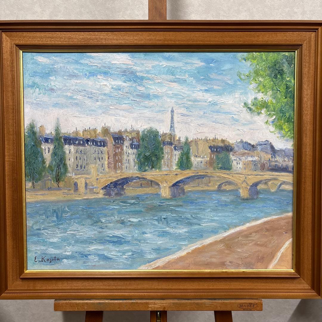 画家　梶田英一　油彩画 Yahoo!オークション -「梶田英一」(絵画) (美術品)の落札相場・落札価格