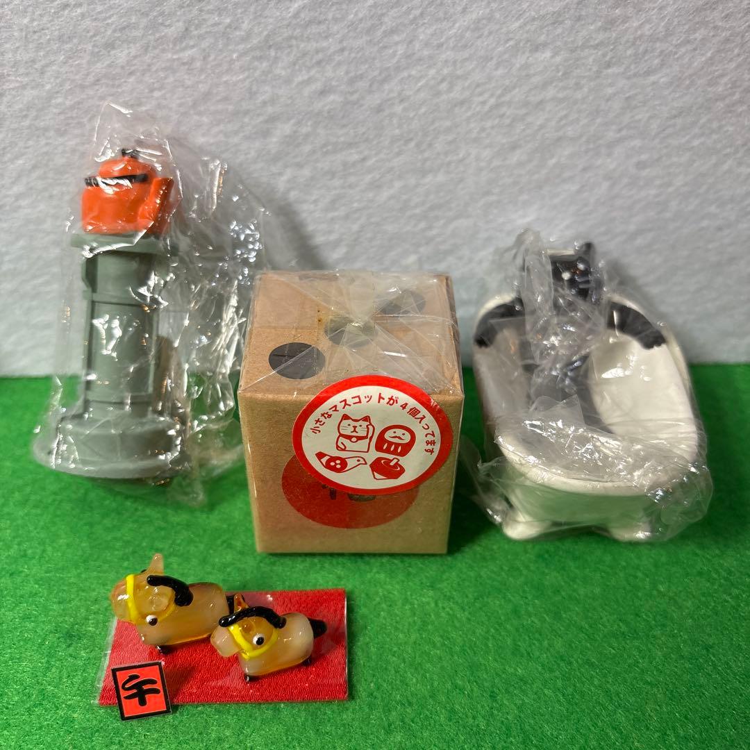 いばら　ガラス細工　ミニチュア ガラス細工 イカ2匹（紫）海草台付 ミニチュア 雑貨 置物 小物 烏賊