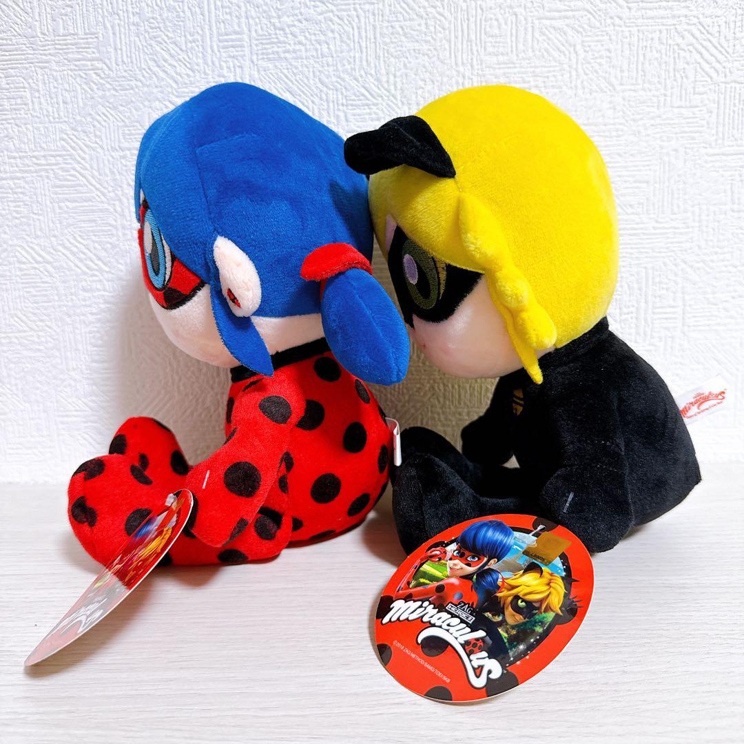 ミラキュラス レディバグ＆シャノワール ぬいぐるみ2種セット - メルカリ