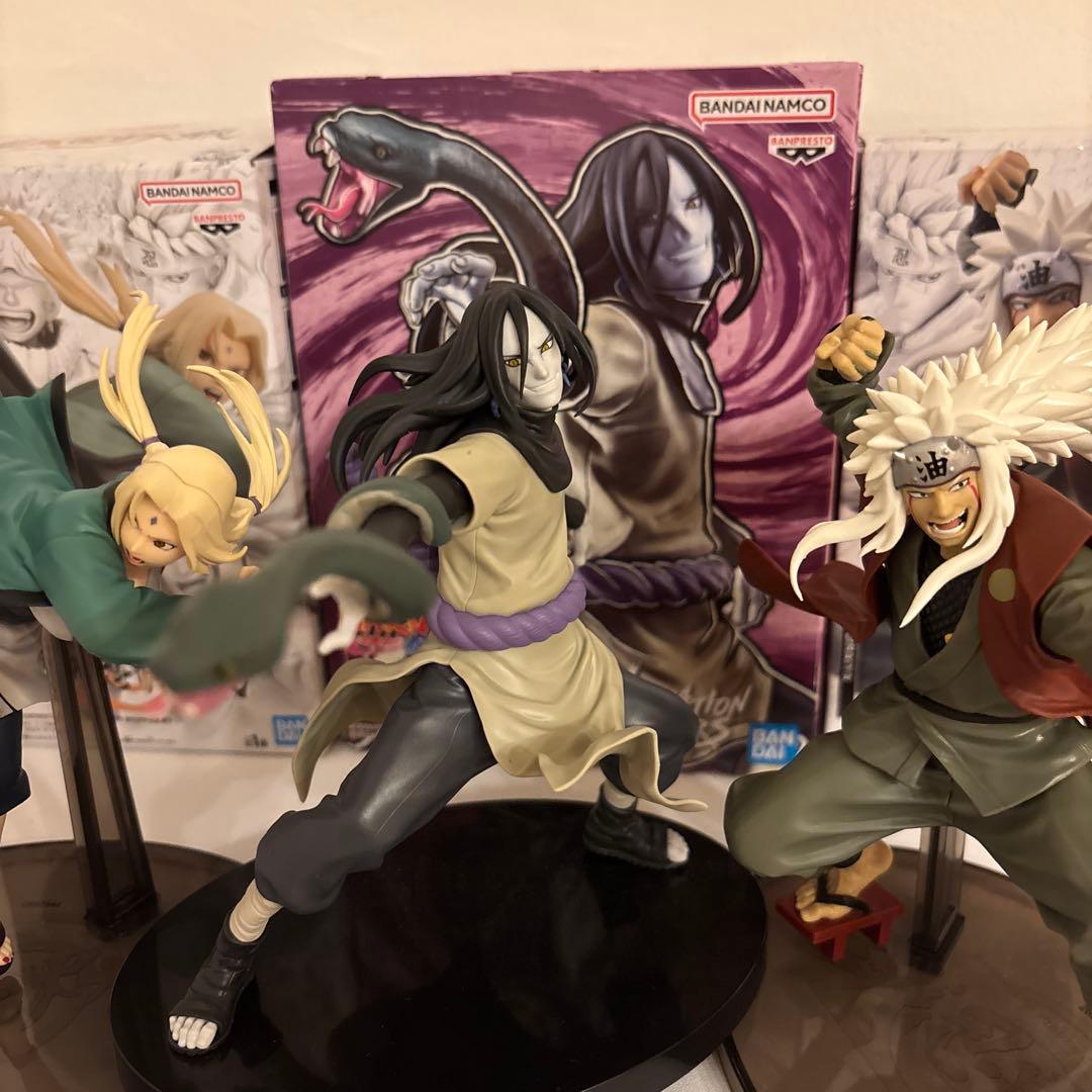 NARUTO 伝説の三忍 自来也 綱手 大蛇丸 フィギュア - メルカリ
