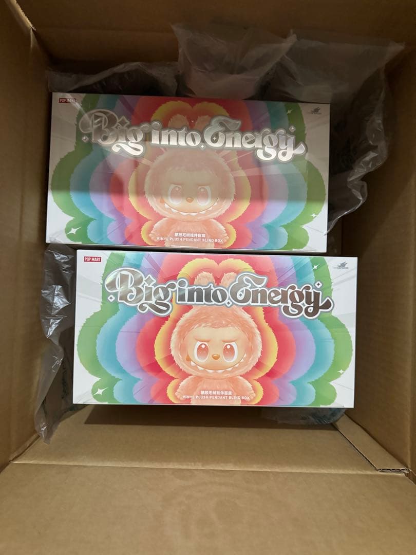 正規品未開封　Labubu Big into Energy アソートボックス２箱 POP MART（ポップマート） 【正規品保証・即発送】 THE MONSTERS Big