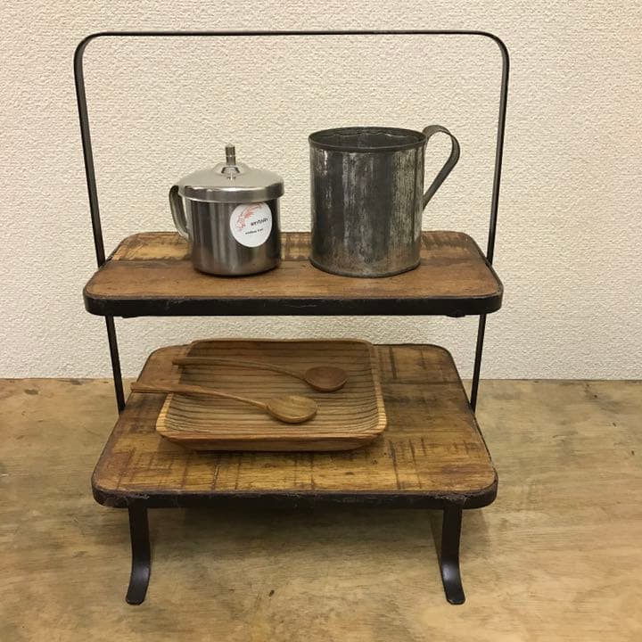 古材とアイアンの1ハンドルシェルフ 楽天市場】シェルフ 古材 家具 ラック キャビネット オープンシェルフ