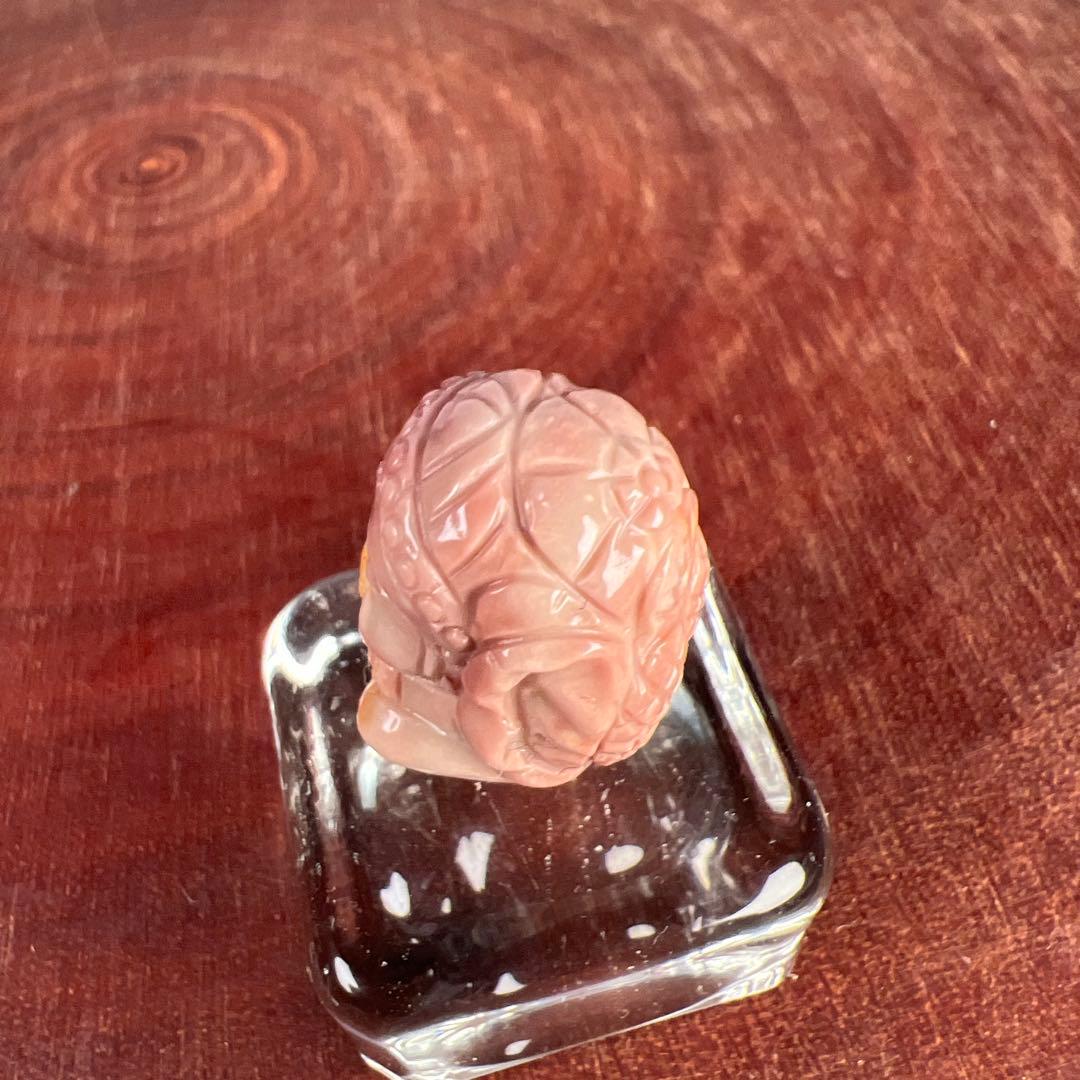 天然石 ベビーガネーシャ ピンク系アラシャン 貫通穴なし - メルカリ