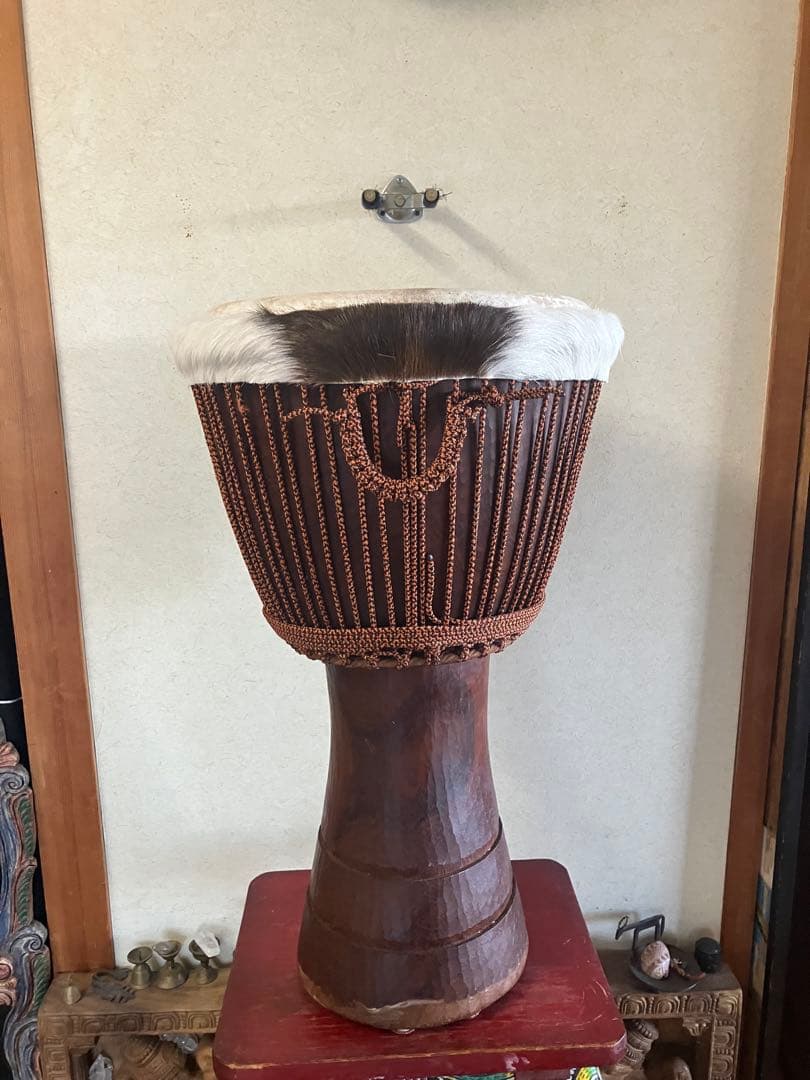 コートジボワール　ジェンベ 34 Côte d'Ivoire Djembe アフリカ民族楽器・アフリカ雑貨店 BOGOLANMarket / コートジボワール