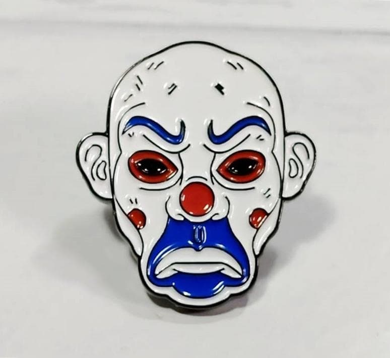 ダークナイト/バットマン ジョーカー 銀行強盗/ピエロ ピンバッジ」jo