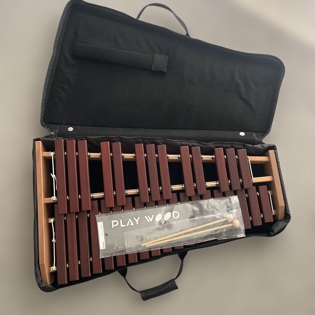 KOROGI 卓上木琴　シロフォン ECO32 専用ケース、マレット付 楽天市場】スタンド付き□コオロギ シロフォン 高級卓奏木琴 ECO32